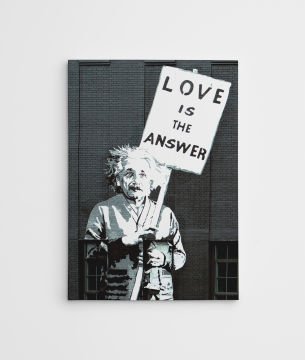 Albert Einstein Love is the Answer | Banksy