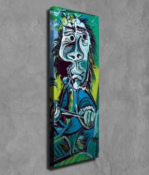 'Man with Sword and Flower' Pablo Picasso Kanvas Tablo