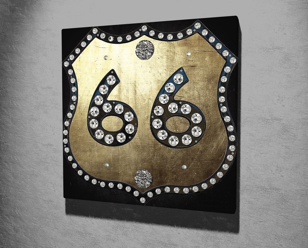 ROUTE 66 KANVAS TABLO