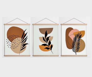 Üçlü Set | Askılı Kanvas Poster