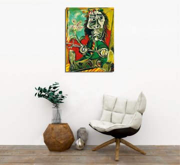 'Man with Sword and Flower' Pablo Picasso Kanvas Tablo