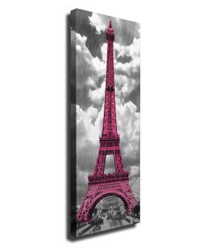 PEMBE SİYAH PARİS KANVAS TABLO