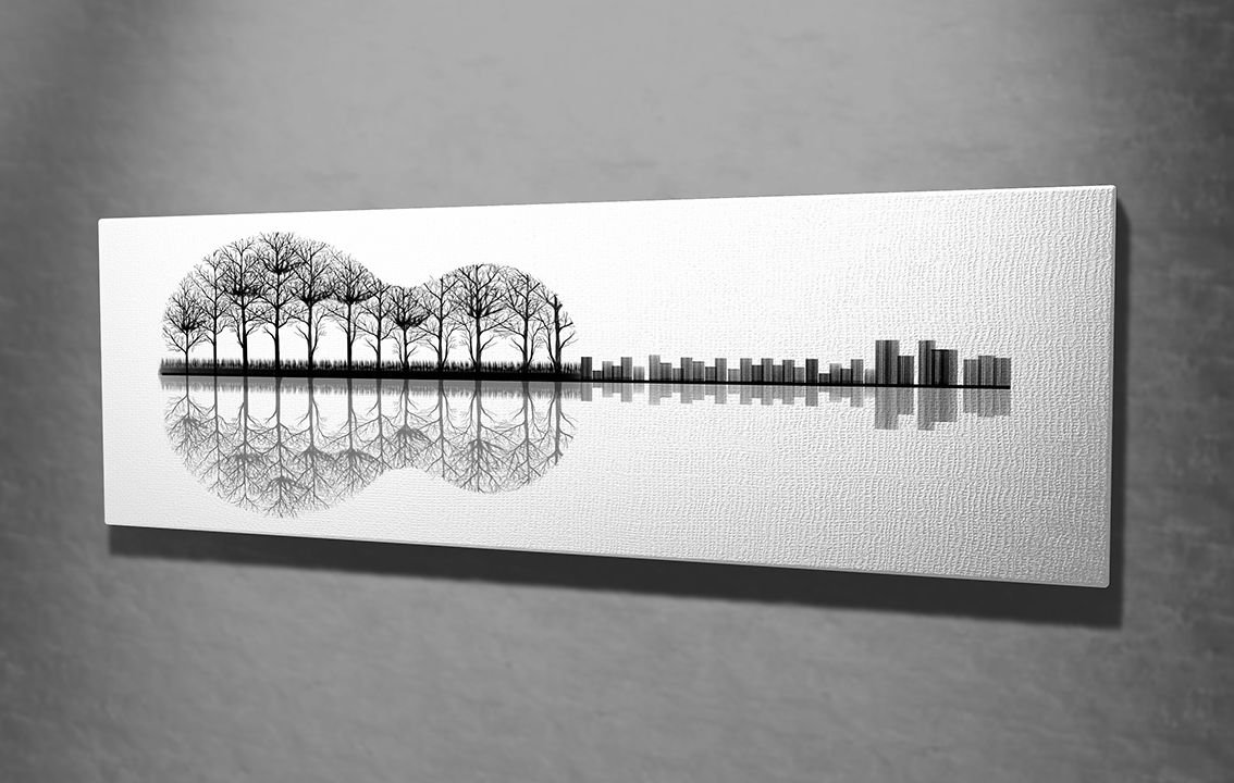 Şehir ve Müzik Kanvas Tablo