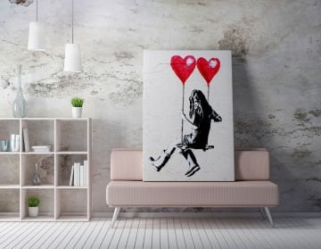 Salıncakta Kız | Banksy