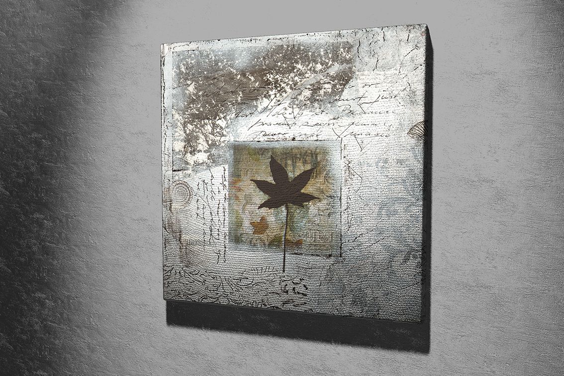 Vintage Leaf Kanvas Tablo