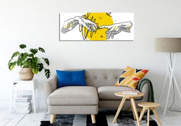 Adem'in Yaratılışı Modern Sanat Kanvas Tablo