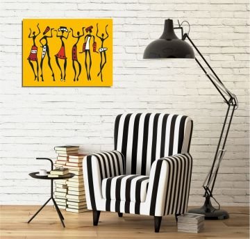 African Dance Kanvas Tablo