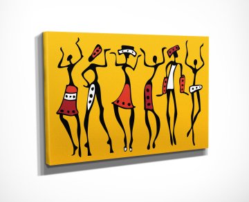 African Dance Kanvas Tablo