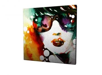 Abstract Girl Kanvas Tablo