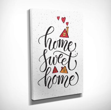 Home Sweet Home Kanvas Tablo