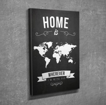Home is Wherever Kanvas Tablo