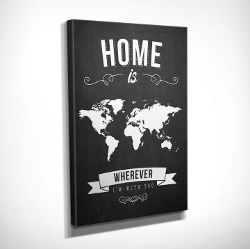 Home is Wherever Kanvas Tablo