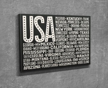 USA Kanvas Tablo
