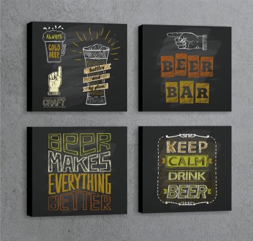 Beer Bar Kanvas Tablo