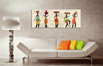Afrika Kadınları Kanvas Tablo
