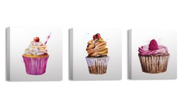 Cupcake Kanvas Tablo
