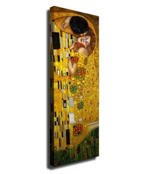 'The Kiss' Gustav Klimt Kanvas Tablo