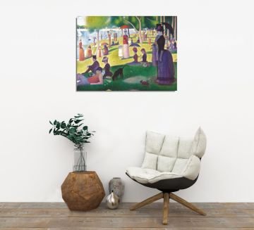 A Sunday Afternoon on the Island of La Grande Jatte Kanvas Tablo