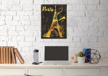 PARİS VE EIFFEL KANVAS TABLO