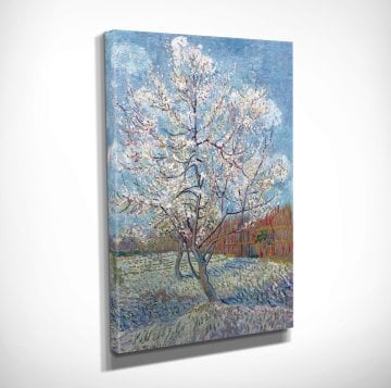 ''The Pink Peach Tree'' Vincent Van Gogh Kanvas Tablo