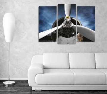 Uçak Pervanesi Kanvas Tablo