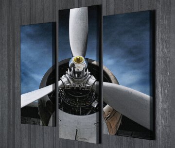 Uçak Pervanesi Kanvas Tablo