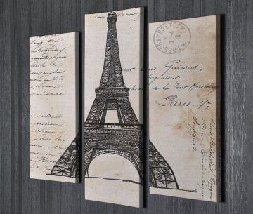 Eiffel Tower Kanvas Tablo