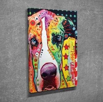 Pop Art Köpek Kanvas Tablo