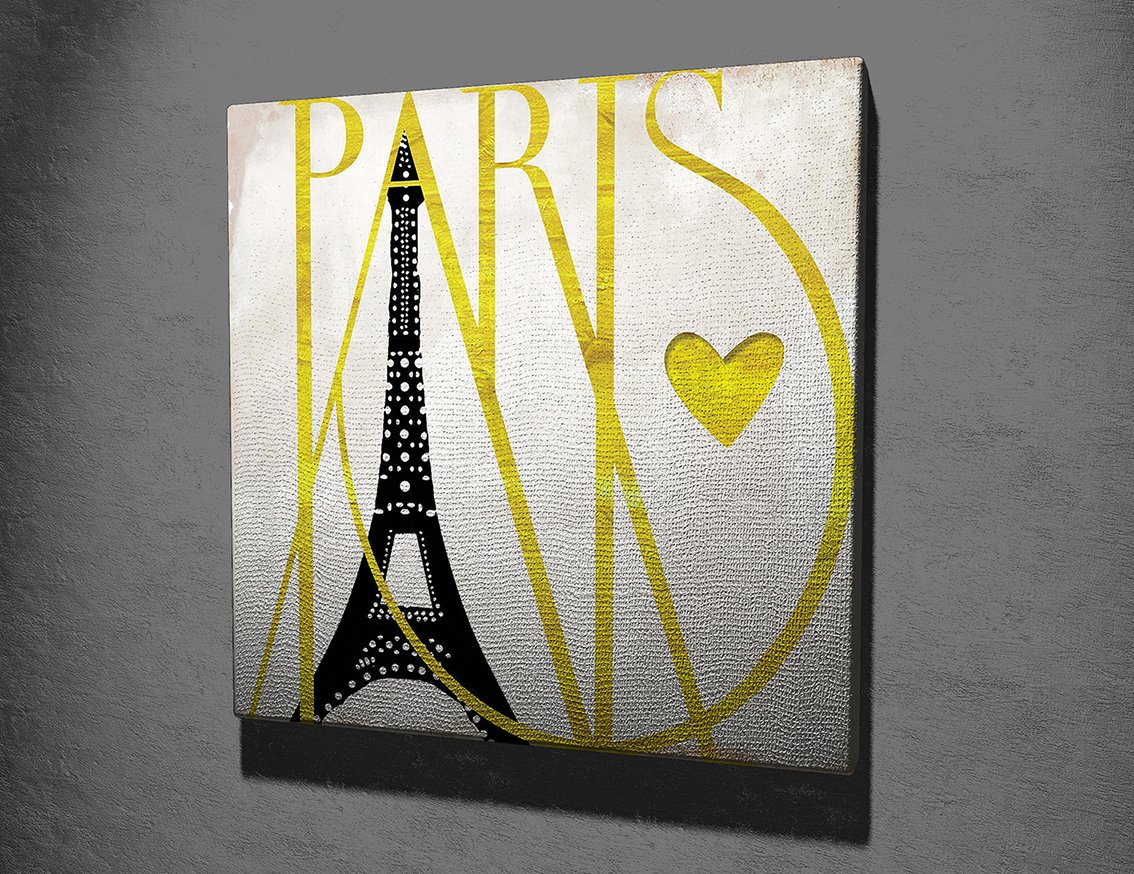 Paris ve Eiffel Kanvas Tablo