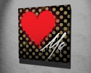 LOVE ME KANVAS TABLO